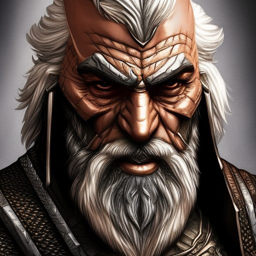 Archknight Greybraid is a handsome and aged dwarf with a long grey beard, weathered skin, and a noble bearing. He wears a suit of dwarven armor, and carries a huge axe at his side. His eyes are sharp and wise, and his stance is that of a seasoned warrior
